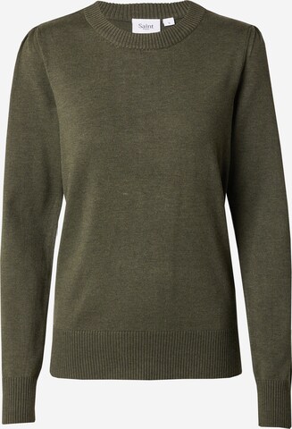 SAINT TROPEZ Pullover 'Mila' i grøn: forside