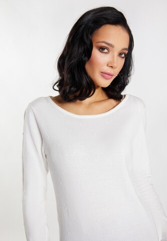 Pull-over 'Nascita' faina en blanc