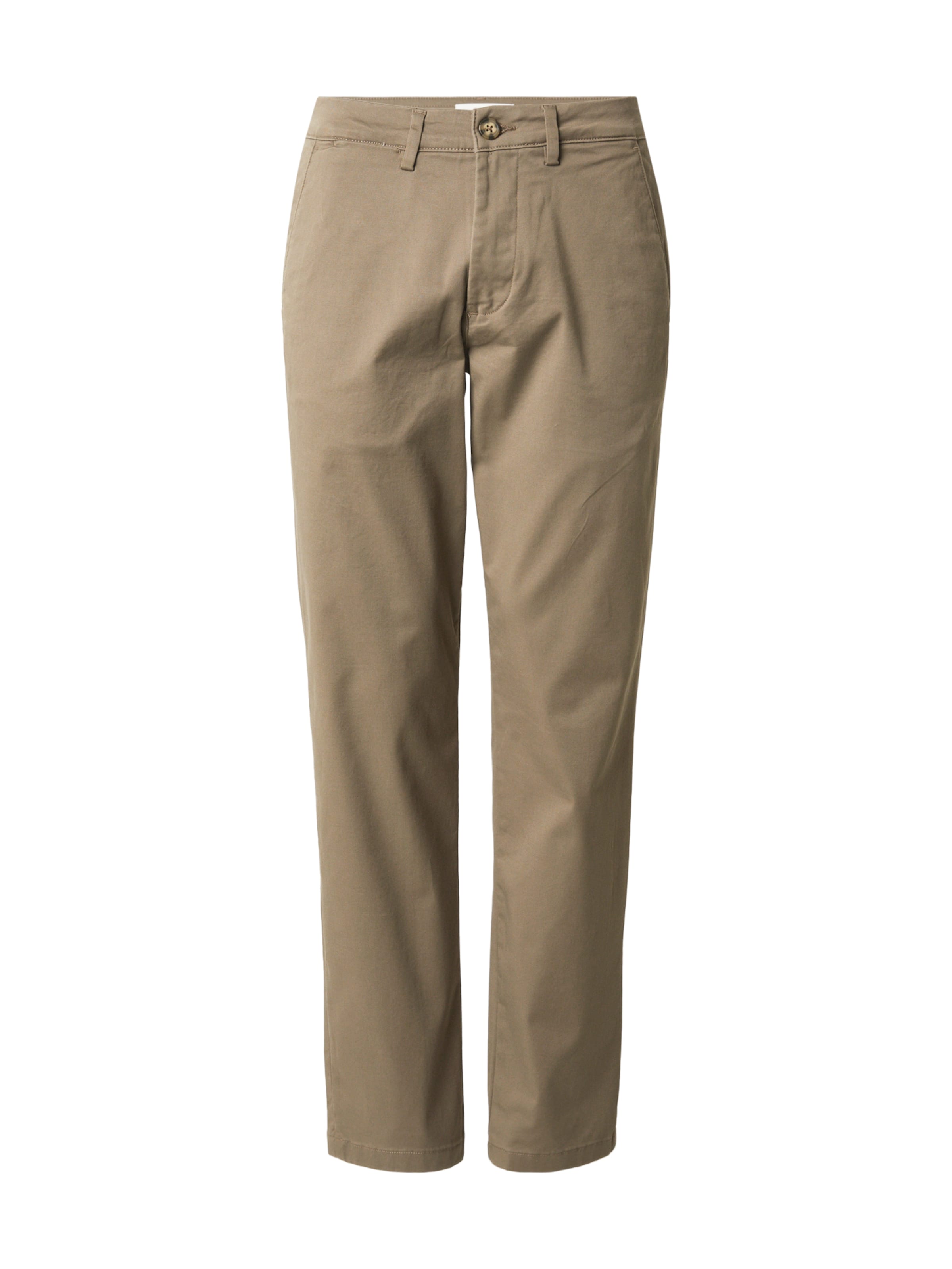 SELECTED Chino Pants 'SLHNEW MILES' in Brown: front