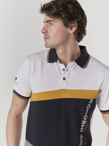 KOROSHI Poloshirt in Weiß