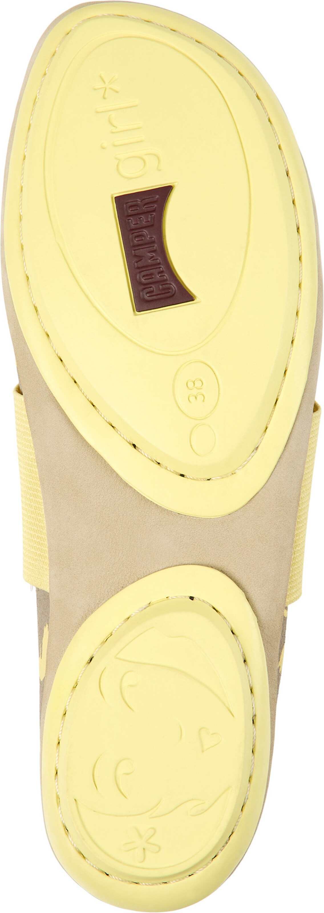 CAMPER Strap ballerina 'Right Nina' in Beige