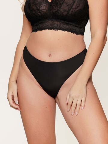 LingaDore String in Black: front