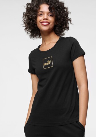 PUMA Shirt in Zwart: voorkant