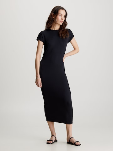 Calvin Klein Knitted dress in Black: front