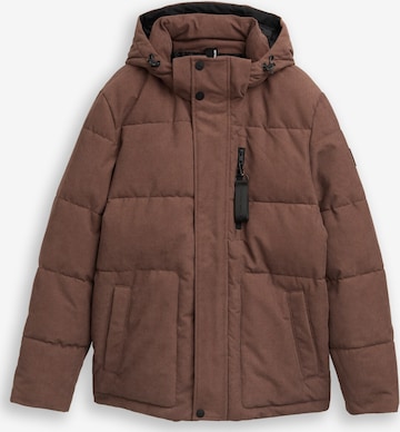 TOM TAILOR Winter jacket in Brown: front