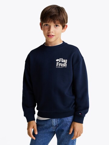 Sweat TOMMY HILFIGER en bleu : devant