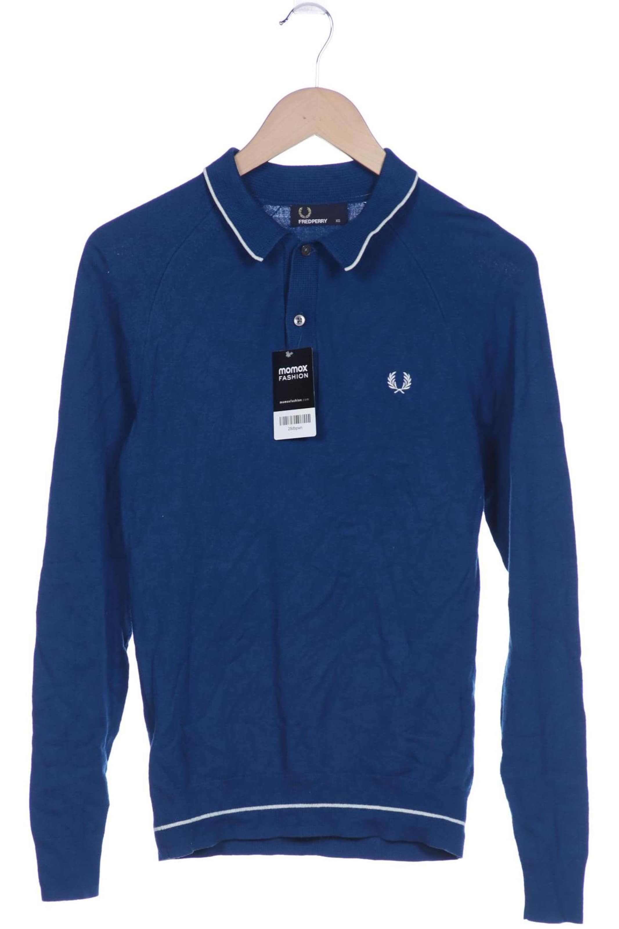 Fred Perry Sweater & Cardigan in XS in Blue: front