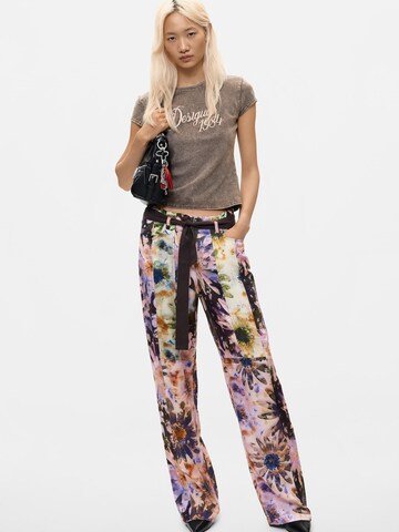 Desigual Loosefit Παντελόνι σε ροζ