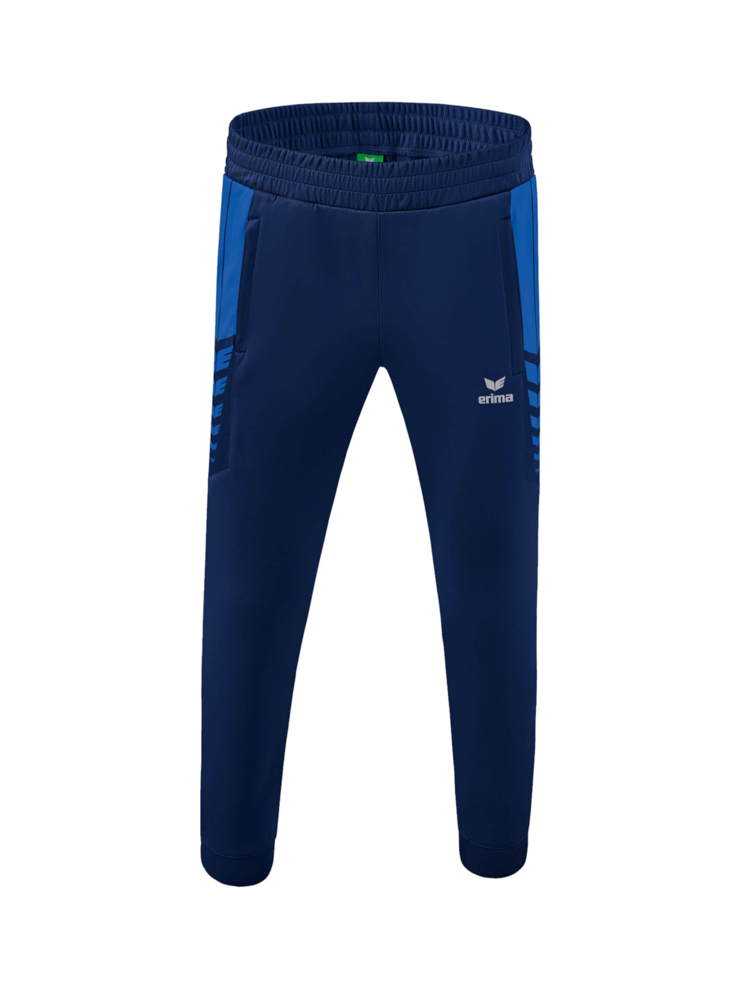 ERIMA Tapered Workout Pants 'Six Wings' in Blue: front