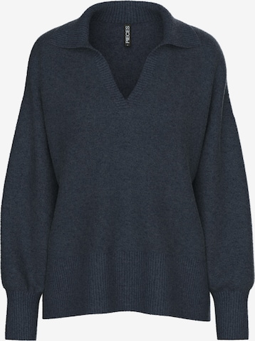 Pullover 'PCMALOU' di PIECES in blu: frontale