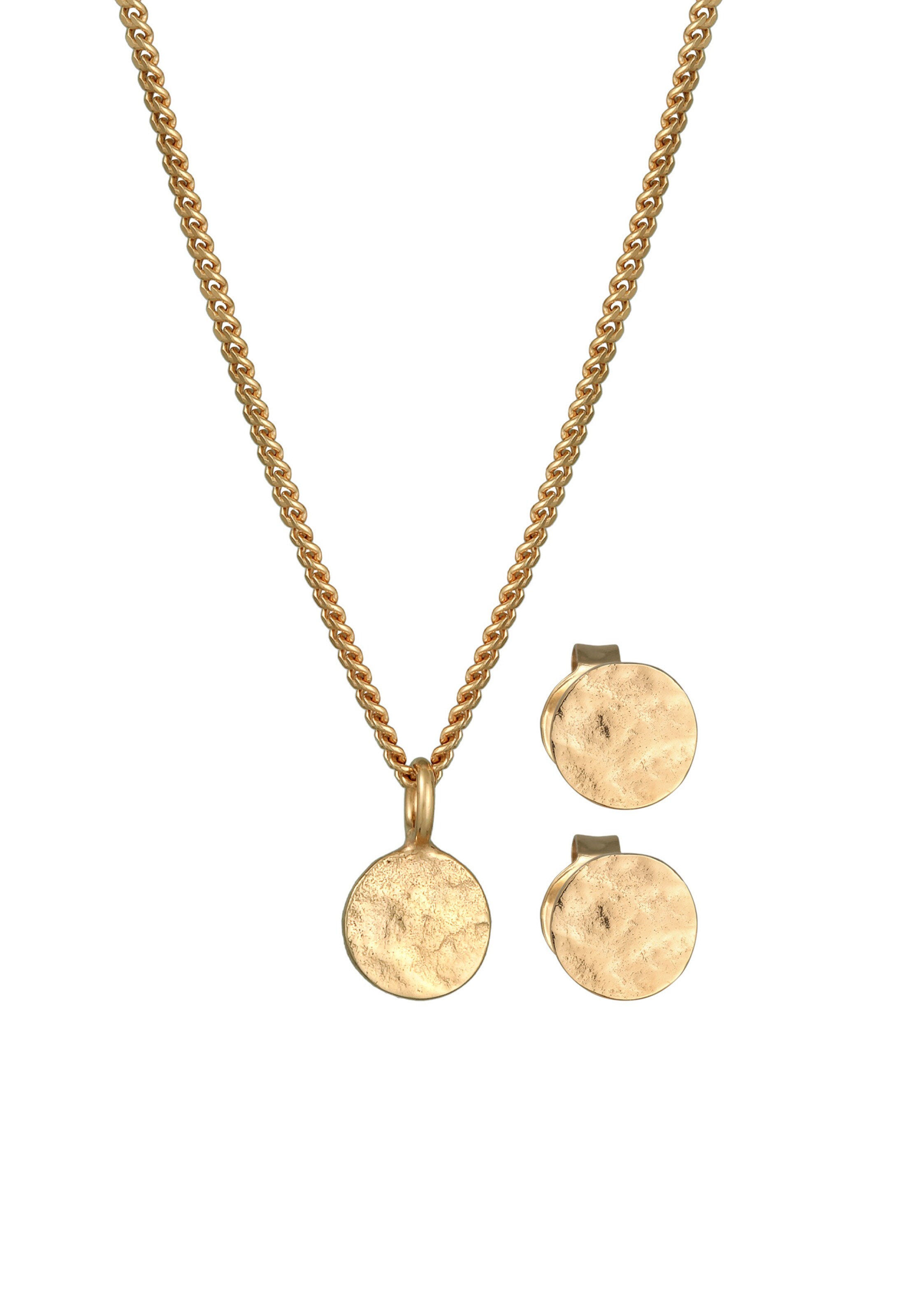 Parure de bijoux 'Plättchen' ELLI en or