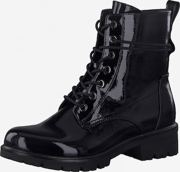 TAMARIS - Botines con cordones en negro: frente