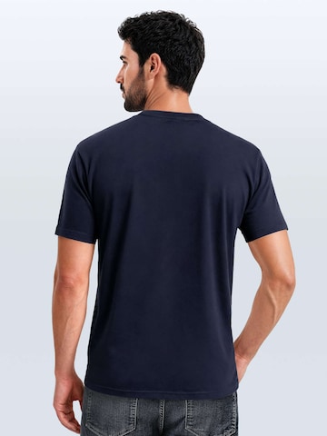 Neverless Shirt 'Gebirge'‌‌‌‌‌‌ in Blau