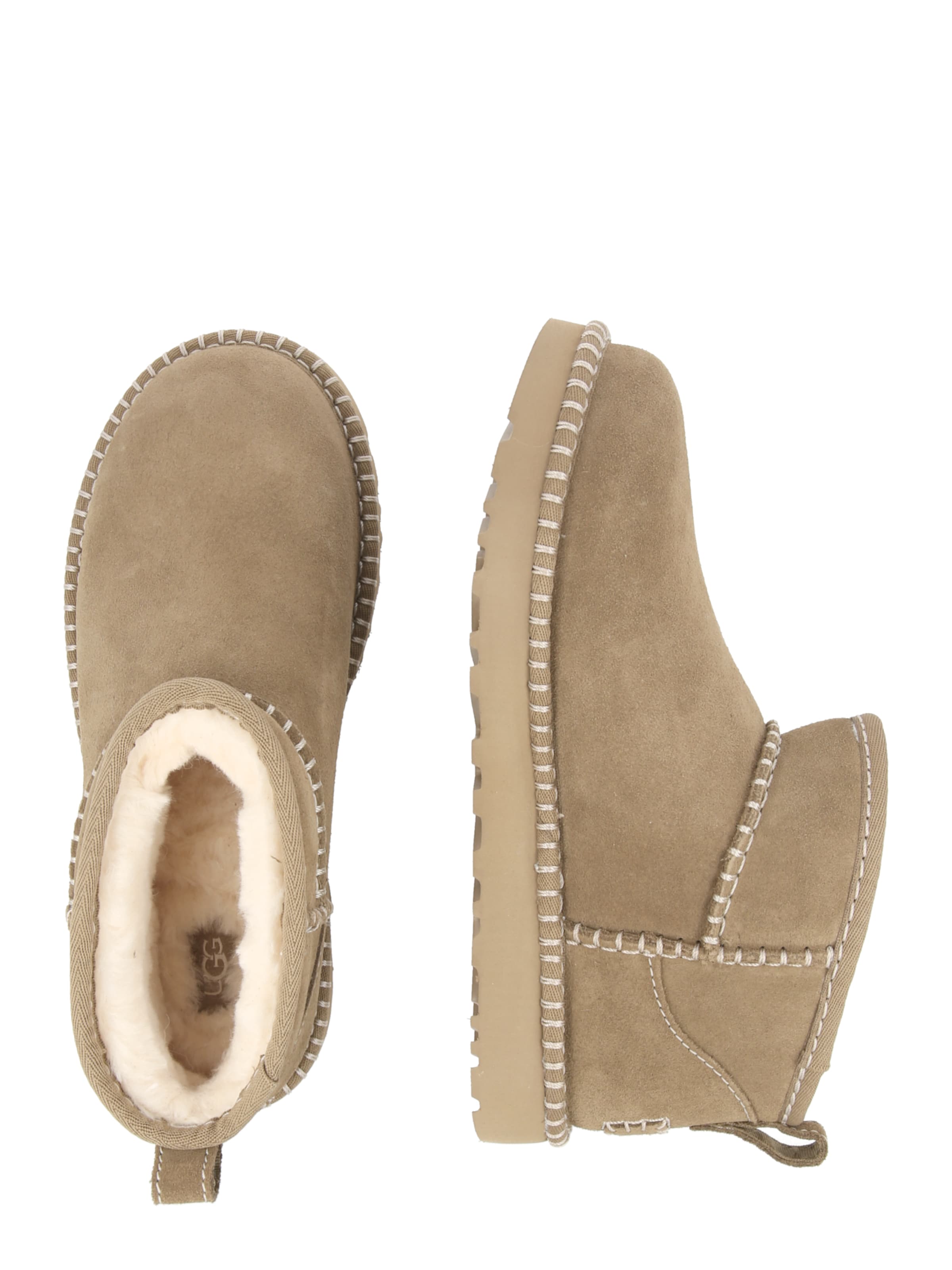 UGG Nízke čižmy 'Classic Ultra Mini Botanic' - Hnedá
