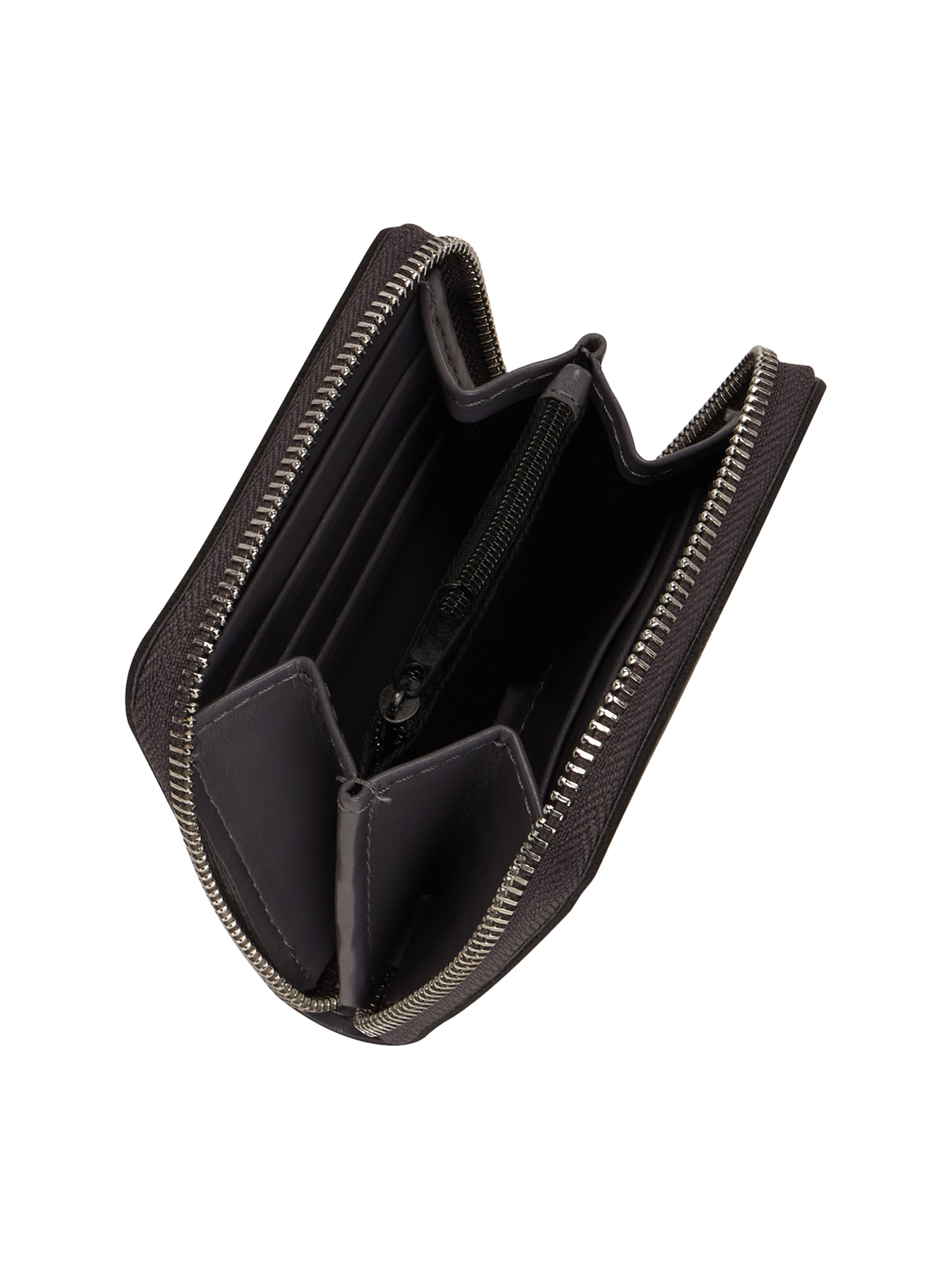 O bag Wallet in Black: front