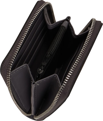 O bag Brieftasche In Widerstandsfähiges, Flexibles, Wasserdichtes Schaumkunststoffmaterial Komplett Mit Reißverschluss Aus Gummiertem Stoff O half wally in Schwarz: Vorderseite