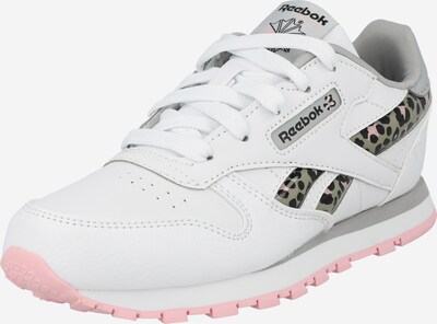 Reebok Classics Sneakers i grå / rosa / svart / hvit, Produktvisning