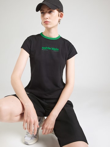 Calvin Klein Jeans Tričko – černá: přední strana