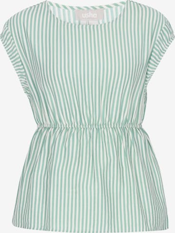 Chemisier 'Casual' Usha en vert : devant