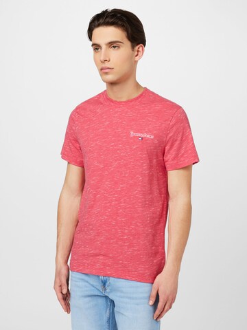 T-Shirt Tommy Jeans en rose : devant