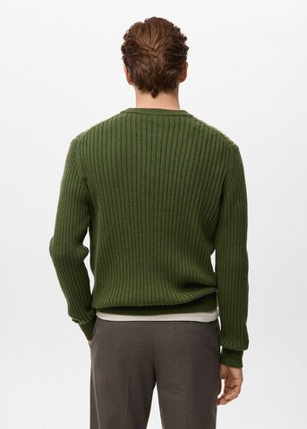MANGO MAN Sweater 'Ariel' in Green