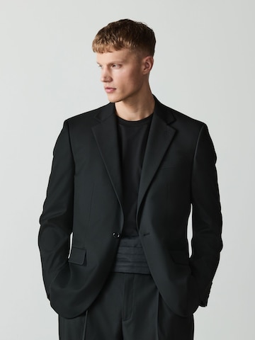 Comfort fit Giacca da completo di Next in nero: frontale