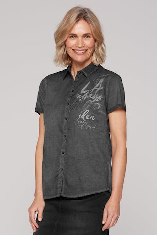Soccx Blouse in Black: front