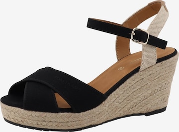 Sandalo di TOM TAILOR in nero: frontale