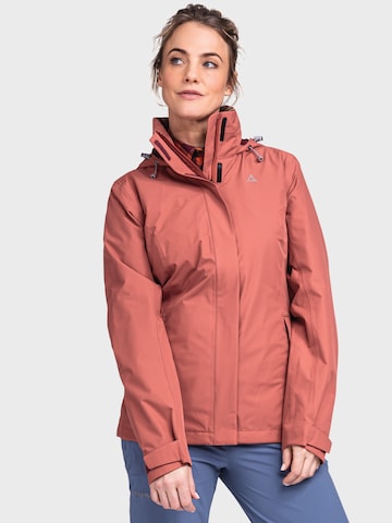 Schöffel Outdoorjas in Rood: voorkant