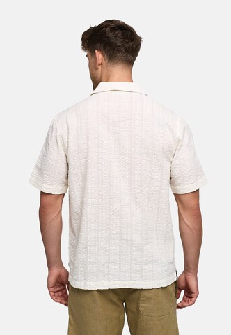 INDICODE JEANS Regular fit Button Up Shirt 'INWallz' in Beige