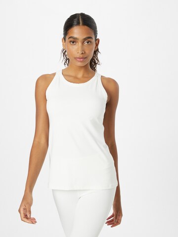 CURARE Yogawear Sports Top in White: front