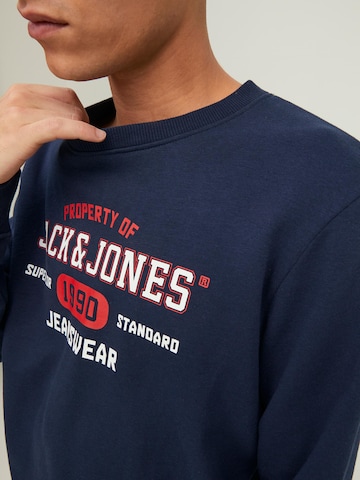 JACK & JONES Mikina 'Stamp' – modrá