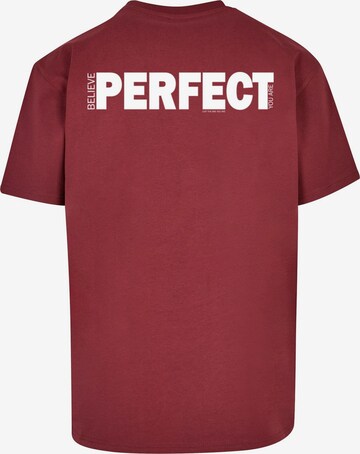 Merchcode T-Shirt 'Believe Front' in Rot