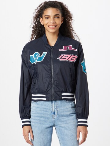 J.Lindeberg Athletic Jacket 'Audrey' in Blue: front