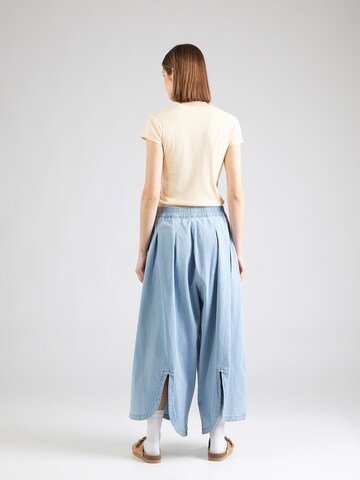 alife & kickin Wide leg Bandplooibroek 'NadetteAK A' in Blauw