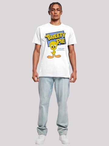 F4NT4STIC T-Shirt 'Looney Tunes Tweety Pie' in Weiß