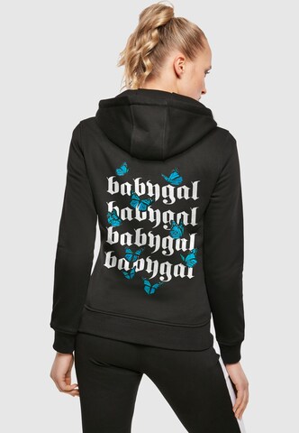 Sweat-shirt 'Babygal' Mister Tee en noir : devant
