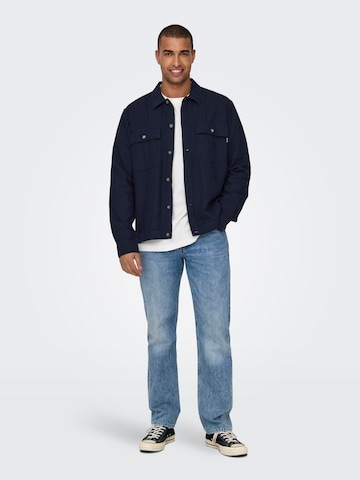 Only & Sons Regular fit Ing 'KENNET' - kék