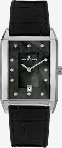 Jacques Lemans Uhr in Schwarz: predná strana