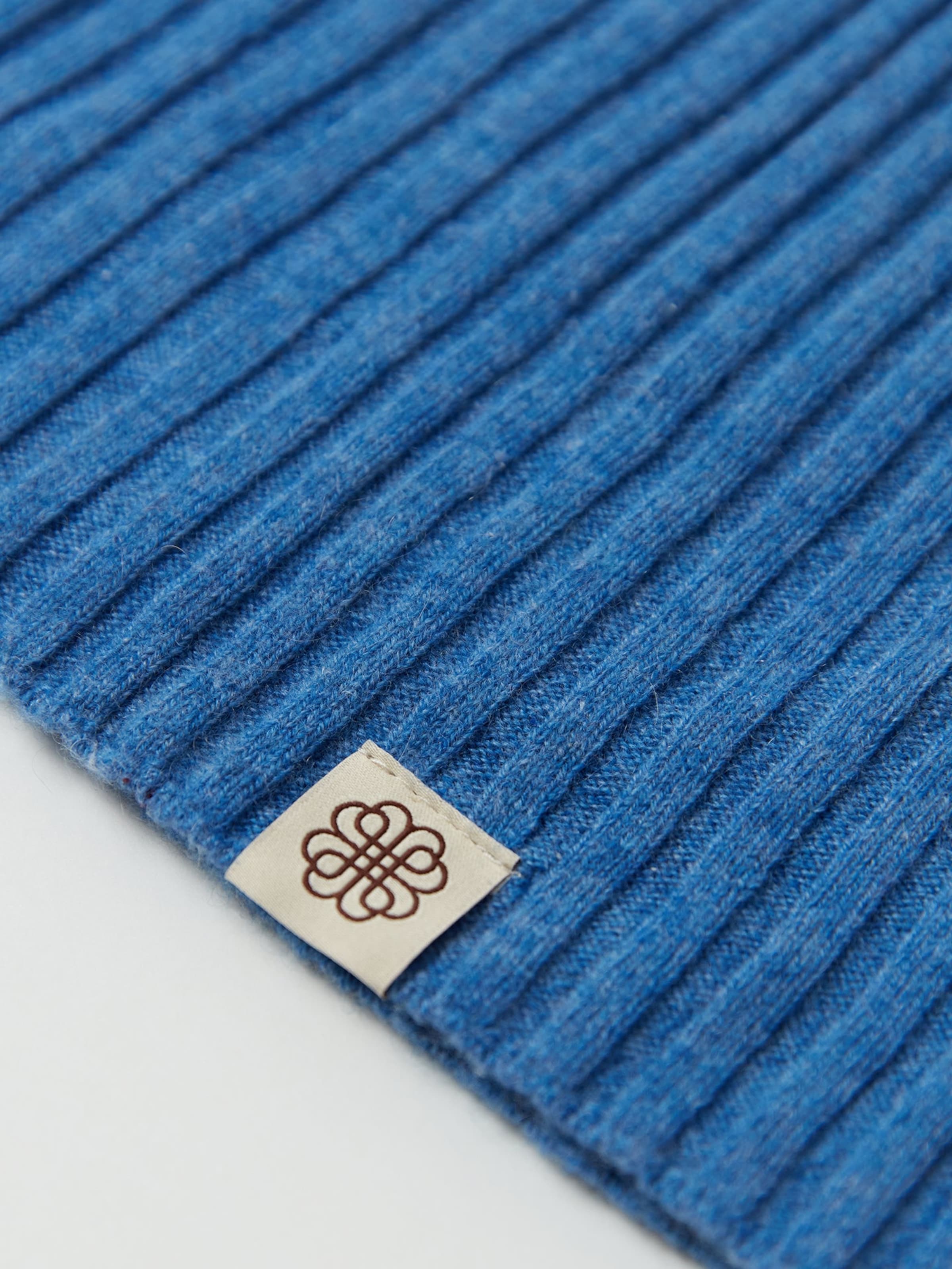 GOBI Cashmere Mössa 'Unisex Cashmere Rib Knit Hat' i blå