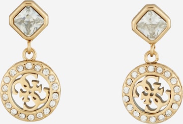 GUESS - Pendientes 'COLOR DROP' en oro: frente