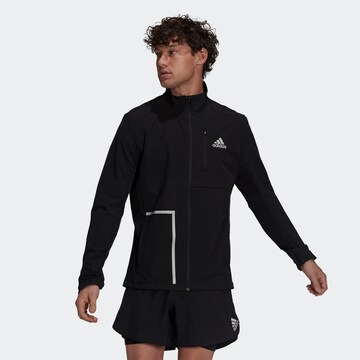 ADIDAS SPORTSWEARSportska jakna 'Own The Run' - crna boja: prednji dio