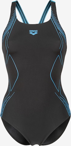 juoda ARENA Biustjė Maudymosi kostiumėlis 'Graphic Swim Pro Back': priekis