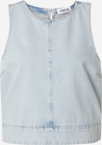 EDITED Top 'Raina' in Blauw: voorkant