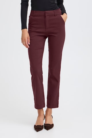 b.young - Slimfit Calças chino 'BYDixi' em vermelho: frente