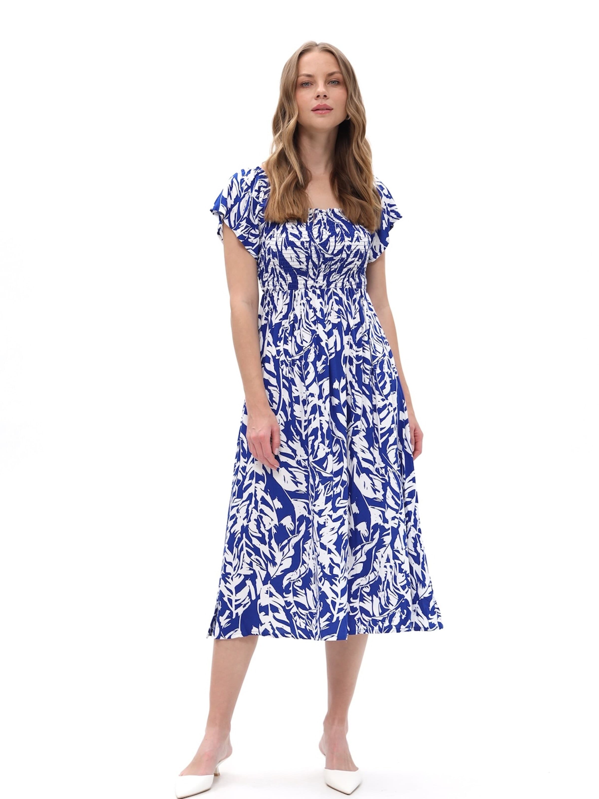Passioni Summer Dress in Blue: front