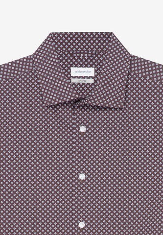 SEIDENSTICKER Slim Fit Business Hemd ' Shaped ' in Rot