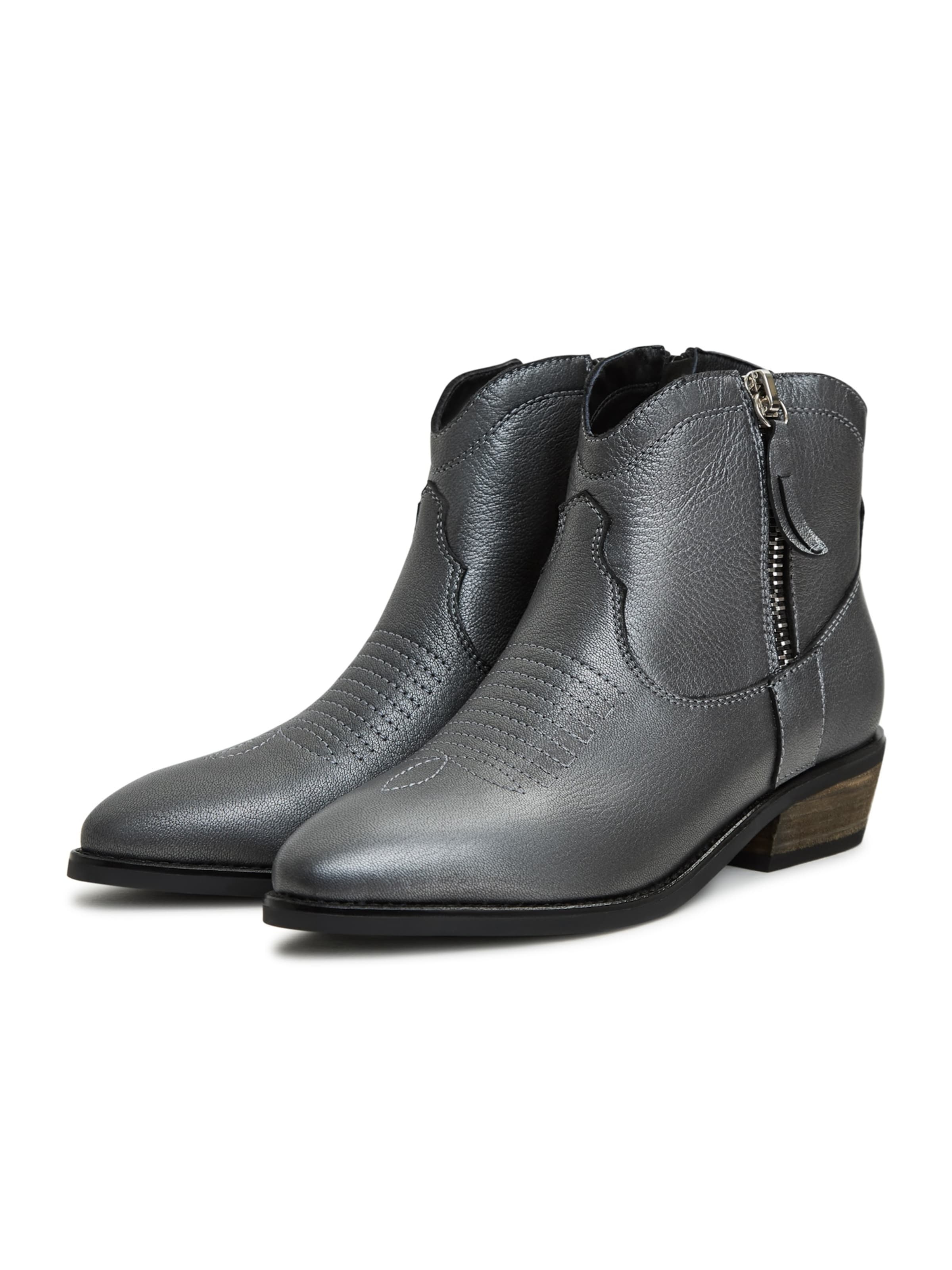 CESARE GASPARI Stiefel in Grau