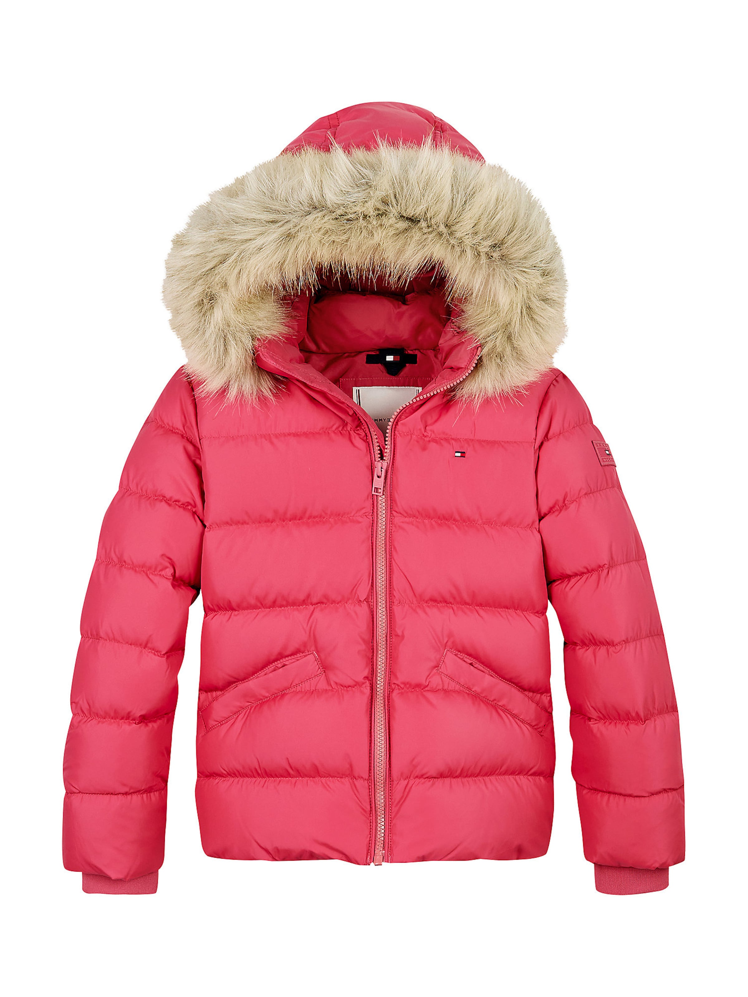 TOMMY HILFIGER Winter jacket ESSENTIAL in Red ABOUT YOU