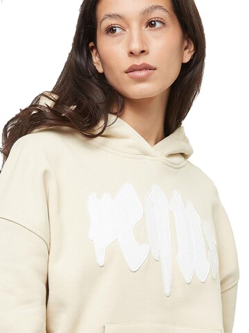 Pequs Sweatshirt 'Mythic Logo Patch' in Beige
